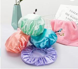 Double <span class=keywords><strong>bonnet</strong></span> <span class=keywords><strong>de</strong></span> <span class=keywords><strong>nuit</strong></span> couleur Ding <span class=keywords><strong>bonnet</strong></span> douche Soins des cheveux des femmes Mulberry soie <span class=keywords><strong>bonnet</strong></span> rond soins des cheveux maison - Product Image 5