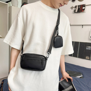 Designer Leather Crossbody Bag Cell <b>Phone</b> <b>Purse</b> Luxury Leather Messenger Bag Genuine Leather Shoulder Bag for Men - Product Image 3