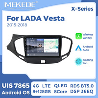 MEKEDE X10 X20 X30 X40 Unidad Principal Android para Auto 1280*720 2K con Ventilador, Car-play, DSP, Navegación GPS, 8 Núcleos para LADA Vesta 2015-2020