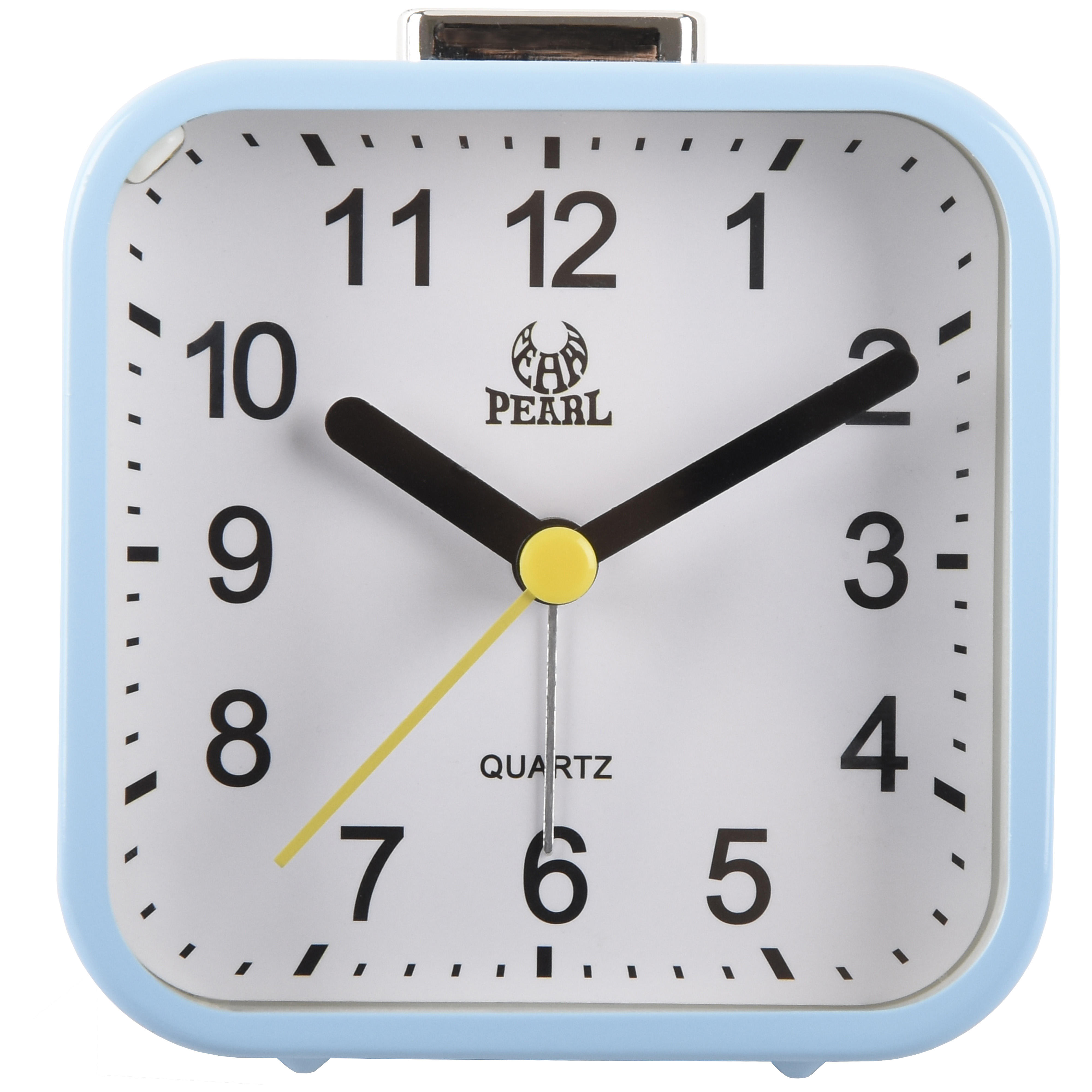 Reloj despertador de Metal pequeño y colorido para niños, cronógrafo  analógico cuadrado de cuarzo para viajes, escritorio