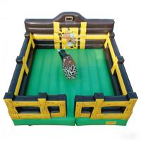 Taureau mécanique gonflable commercial en PVC, design écologique, capacité supérieure à 500 kg, dimensions 5x5x2m, couleurs personnalisées, logo personnalisé
