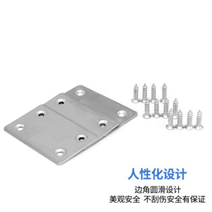 Supports d'angle droits en acier inoxydable de 1,3 mm d'épaisseur, connecteurs de meubles durables, supports d'étagères - Product Image 4