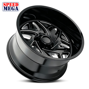 ล้อแม็กซ์ SPEED MEGA สีดำ ขนาด 20x10 นิ้ว แบบกำหนดเอง PCD Offset สำหรับรถกระบะ SUV อัพเกรดสำหรับงานหนัก - Product Image 3