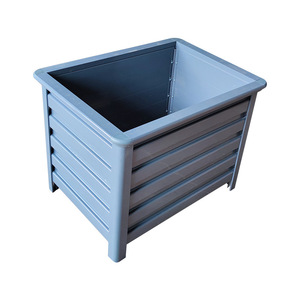 Jardinière rectangulaire en alliage d'aluminium Kester, grande jardinière de jardin d'extérieur, style moderne, pour balcon, toit - Product Image 5