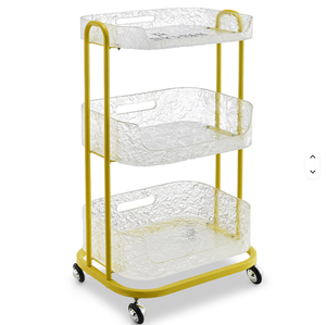 Makeup Saloon Equipment Gold Pink Silver Metal Nail Trolley Case <b>Cart</b> Hair Hairdressing Beauty Salon Trolley - Product Image 6