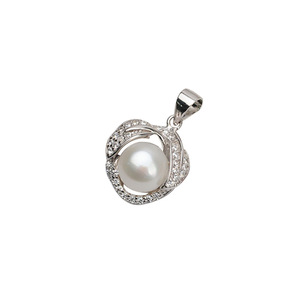 Pendentif en argent S925 avec pendentif en perle de 9-10 mm et chaîne de clavicule, accessoires de bricolage pour femmes, semi-finis, 640 pendentifs et breloques - Product Image 5