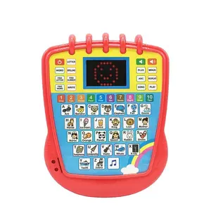 حار بيع الإنجليزية اللوحي التفاعلية التعلم سادة الأطفال التعليم المبكر الإنجليزية آلة التعلم مع شاشة LED والأصوات