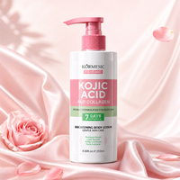 Lotion éclaircissante pour le corps KORMESIC certifiée Bpom, marque privée, 250 ml, à l'acide kojique et au collagène, pour tous types de peaux, parfum rose