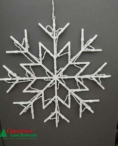 Customization 50 LED <strong>Snowflake</strong> <strong>Window</strong> <strong>Lights</strong> New Christmas LED <strong>Snowflake</strong> White Plastic <strong>Lights</strong> IP44 Rated for <strong>Window</strong> Deocaration - Product Image 5