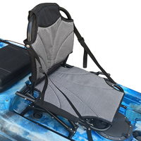 Siège de kayak pliable réglable en hauteur avec cadre en aluminium, sièges de bateau, chaise de canoë de pêche