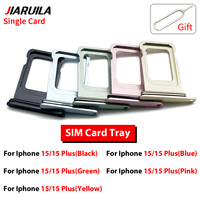 Tiroir de Carte SIM Unique pour iPhone 17 16 15 14 Plus 13 12 Mini 11 Pro X XR XS Max 8 7 6S 6 Plus Support de Carte SIM Pièces Détachées de Téléphone