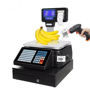Báscula de Caja Registradora Veidt con Impresión de Etiquetas de Código de Barras Electrónica, Báscula Electrónica Dual TM-A21 de 15.6 Pulgadas - Product Image 3