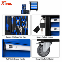 Gabinete de Herramientas Seguro RT TOOL con 6 Cajones y 178 Piezas, Almacenamiento Antiestático de Hierro para Taller de Ensamblaje Electrónico