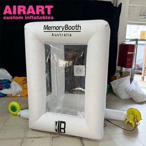 เครื่องเป่าเงินแบบเป่าลมตู้ใส่เงินแบบลูกบาศก์เงินสดเครื่องเป่าลมสีขาวสำหรับงานกิจกรรม - Product Image 2