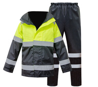 ZUJA sécurité réfléchissante haute visibilité congélateur vêtements congélateur imperméable veste usine trafic imperméable vêtements de pluie imperméable pluie