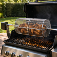 Panier de rôtissoire BBQ en acier inoxydable