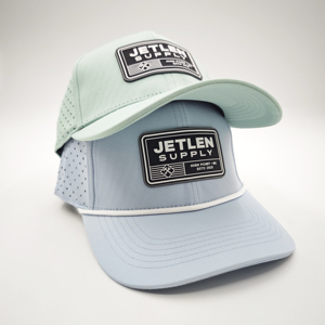 หมวกแก๊ป 6 แผง ปักโลโก้ PVC แบบกำหนดเอง หมวก Snapback แบบมีรูระบายอากาศ กันน้ำ สีเขียว ปีกแบน หมวกเบสบอล หมวกกอล์ฟประสิทธิภาพสูง - Product Image 2