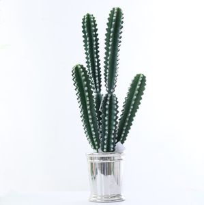 Shininglife Home Decoration Artificial Plant Green Plant PU cactus wholesale cactus