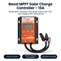 Contrôleur de charge solaire MPPT 500W 1000W à surtension 24V 36V 48V 60V 72V, régulateur PV étanche IP65 pour voiturette de golf et vélo électrique