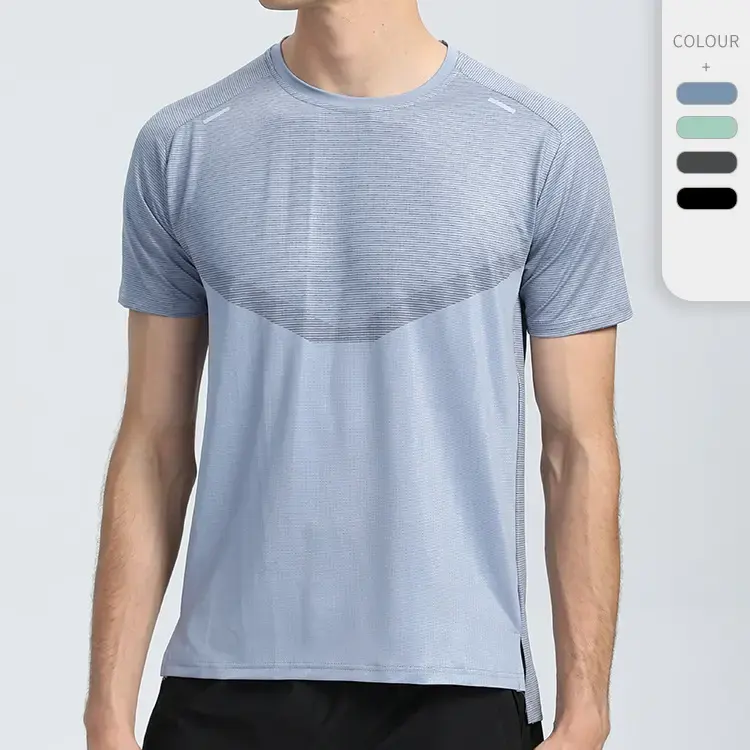 Aoyema 여름 도매 프라임 품질 라운드 넥 스포츠 폴리 에스테르 디자인 남성용 짧은 소매 플러스 사이즈 티셔츠