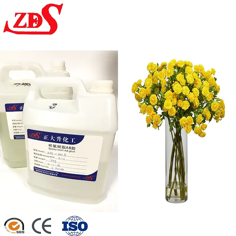 Ultra Clear Yellow Resistance Polyurethane epoxy resin For False Water Artificial Flower Making