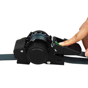 Ensemble de sangles de fixation automatiques à cliquet de 25 mm, <span class=keywords><strong>sangle</strong></span> de contrôle de cargaison à cliquet rétractable - Product Image 3