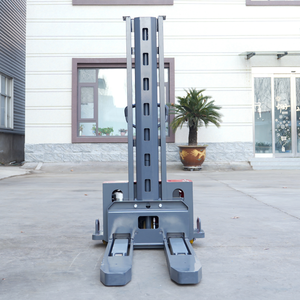 Taşınabilir Elektrikli Forklift, Bir Ton Taşıma Kapasiteli Kamyon İçin Tam Elektrikli Hidrolik Boşaltma Kendinden Kaldırmalı İstifleyici - Product Image 3