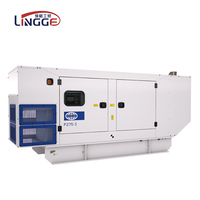 Generator Diesel Portabel Super Senyap FG Wilson 50KW 80KW 100KVA 150KW AC 1500/1800rpm Otomatis ATS Remote 100% Tembaga