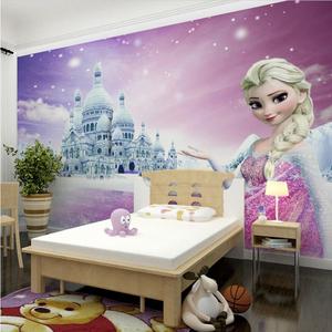 Papel Tapiz Floral 3D Impermeable para Habitación Infantil, Mural con Temática <span class=keywords><strong>de</strong></span> Elsa, Tela <span class=keywords><strong>de</strong></span> Pared <span class=keywords><strong>de</strong></span> Dibujos Animados, Fondo para Dormitorio <span class=keywords><strong>de</strong></span> <span class=keywords><strong>Niñas</strong></span> - Product Image 4