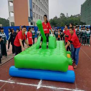 <span class=keywords><strong>Jeux</strong></span> personnalisés de team building en plein air Réservoir gonflable Jeu de sport roulant coopératif - Product Image 1