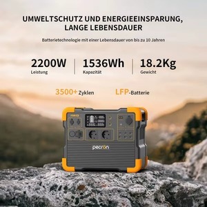 Station d'alimentation portable PECRON E1500LFP EU (batterie au lithium) avec contrôleur MPPT - générateurs pour la maison - Product Image 4