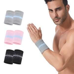 SHIWEI-6157 #   Bracelet de sport en coton hautement élastique, protège-poignets pour femmes et hommes, bracelets de fitness personnalisés - Product Image 1