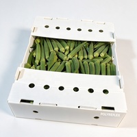 Ventilerende plastic doos, herbruikbare verpakking voor verse producten, fruit, groenten en zeevruchten