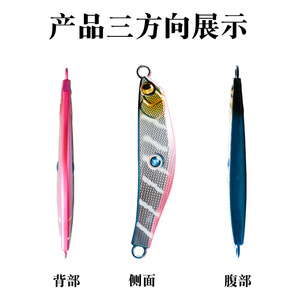 Señuelo de jigging de 80g, 100g, 150g, 200g, de hundimiento rápido, cebo para pesca en aguas profundas, para peces de agua salada, para uso en barcos de pesca. - Product Image 2