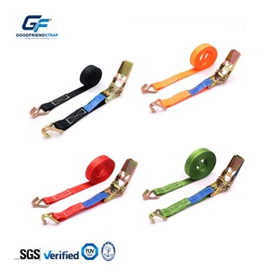 Sangles à <span class=keywords><strong>cliquet</strong></span> miniatures certifiées CE Goodfiend, prix usine, avec crochets en J, 1 pouce (25 mm) x 6 m, <span class=keywords><strong>sangle</strong></span> de fixation de cargaison en PE, 800 kg, attache à <span class=keywords><strong>cliquet</strong></span> - Product Image 3