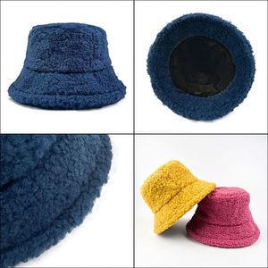 Fashion <b>Lady</b> Custom Wool Winter Sherpa Bucket <b>Hat</b> Wholesale Plain Soft Warm Faux Fur Custom Logo OEM Service Unisex Adults Wide - Product Image 5