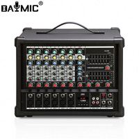 Mixeur audio karaoké 500W pour spectacle en direct, amplificateur professionnel 6 canaux, mixeur de puissance audio