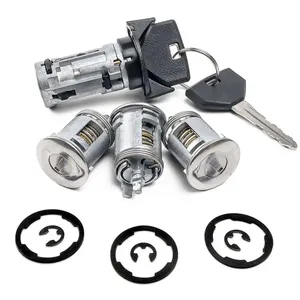 Cilindro de Bloqueo de Encendido para Auto 5161055AA y Cerradura de Puerta con Llave para <span class=keywords><strong>Jeep</strong></span> <span class=keywords><strong>Wrangler</strong></span> 1991 1992 1993 1994 <span class=keywords><strong>1995</strong></span> 1996 - Product Image 1