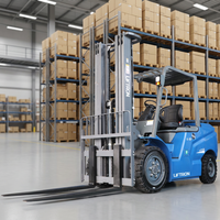 Forklift Listrik Liftron CPD30L 3000kg 3 Ton untuk Transportasi Kargo di Area Pipa, Tenaga Lithium, Stabil, Mobilitas Luar Ruangan