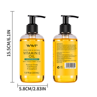 Huile de vitamine E pure pressée à froid et à la tocoférol pour réparer la peau sèche et abîmée, marque privée, blanchiment naturel du corps, élimination des taches brunes