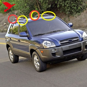 <span class=keywords><strong>Para</strong></span> <span class=keywords><strong>Hyundai</strong></span> <span class=keywords><strong>Tucson</strong></span> 2004-2008 Accesorios Exteriores Portaequipajes de Techo Cubierta de Extremo de Pata Moldura Protectora 4 Piezas - Product Image 2