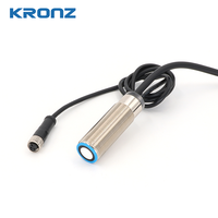KRONZ pour capteur à ultrasons réglable, sortie analogique 4-20mA, sortie de commutation NPN, portée 20-60mm, mode NO/NC, IP67, industriel