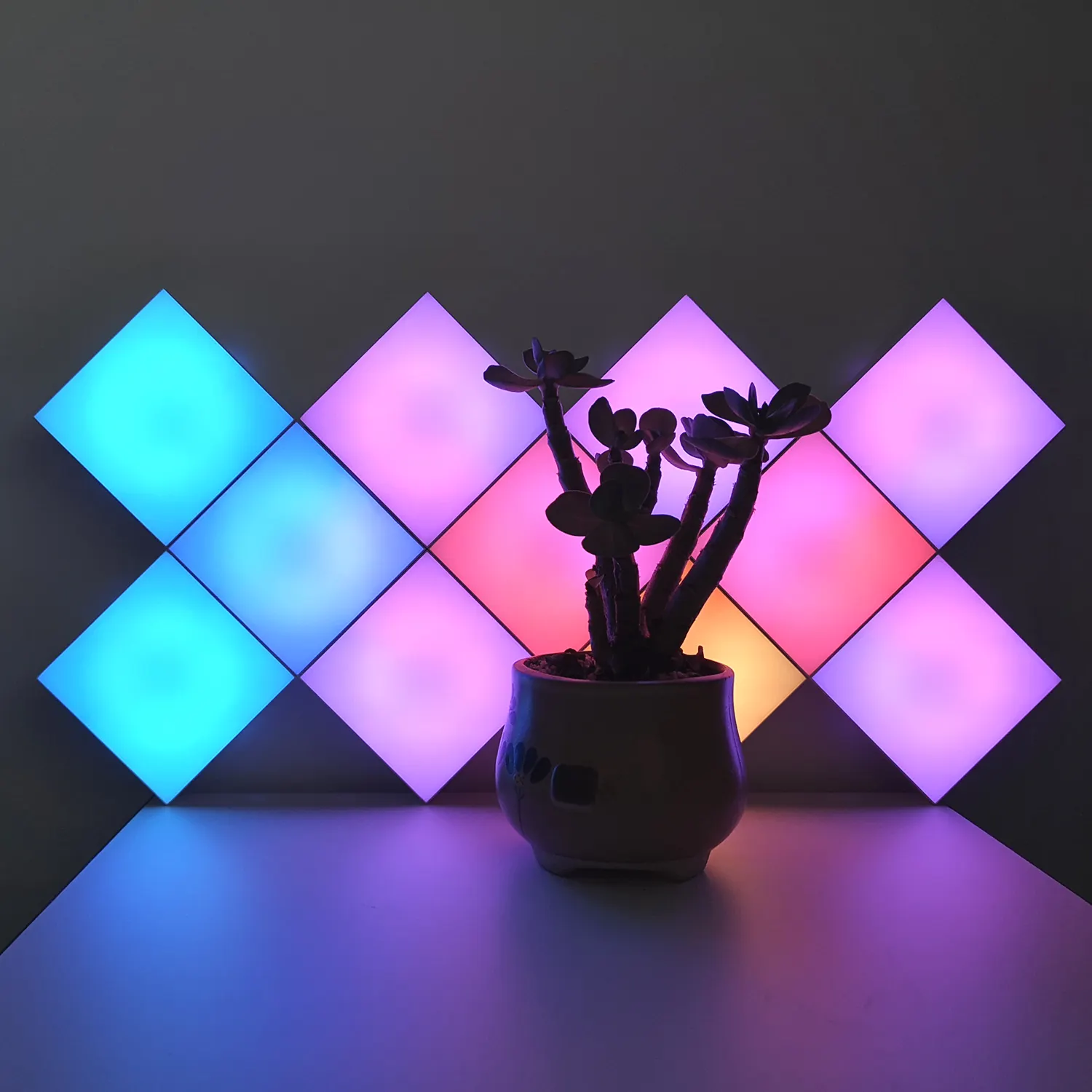 Einzigartige Geschenk idee Sprach steuerung Square Cube Musik lampen schalter Atmosphäre Festival Weihnachts dekoration Licht