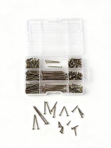 Lot de 270 clous pour panneaux de fibres, tête fraisée, en acier au carbone galvanisé, vis pour cloisons sèches - Product Image 4