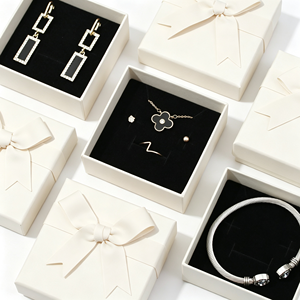 Fashion New Sale Plush Bowknot Jewelry Packaging Pouch and Box Necklace <b>Ring</b> Jewelry <b>Storage</b> Bag - Product Image 5