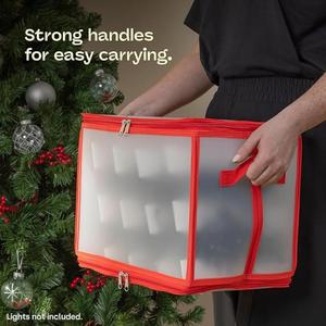 Trong Suốt Có Thể Gập Lại Xmas Giáng Sinh Kỳ Nghỉ Trang Trí Đèn Bóng Đèn <span class=keywords><strong>Cube</strong></span> Lưu Trữ Hộp Container Giáng Sinh Hộp - Product Image 6