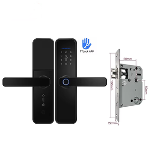 מנעול דלת דיגיטלית חכמה wifi עם טביעת אצבע זיהוי אלומיניום & דלת פלדה ענן זיהוי נתוני דלת פלדה עבור מלונות - Product Image 5