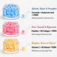 Lot de Crèmes Capsules au Collagène PDRN en Gros, Marque Privée, Anti-Âge, Hydratante et Éclaircissante, avec ADN de Saumon PDRN