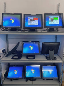 Terminal Punto de Venta WENJIE Todo en Uno con Pantalla Táctil de 15.6+11 Pulgadas, Diseño de Soporte Metálico para Piso, Ideal para <span class=keywords><strong>Pequeños</strong></span> Negocios y Restaurantes - Product Image 5