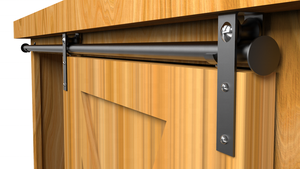 Mini porte coulissante, pièces, <span class=keywords><strong>Kit</strong></span> quincaillerie pour penderie, porte d'armoire en bois - Product Image 2